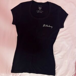 Billabong Women's Black Short Sleeve Tee